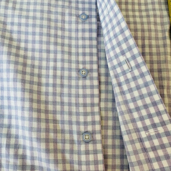 David Donahue Colorful Plaid Long Sleeve Button Up Dress Shirt Size XL. - Picture 5 of 10